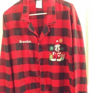 Lets Go Brandon Christmas PJ shirt XL